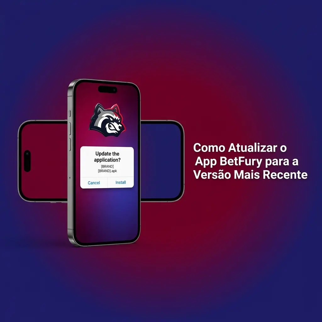 Tela do app BetFury aberta no celular mostrando atualização automática sem necessidade de download