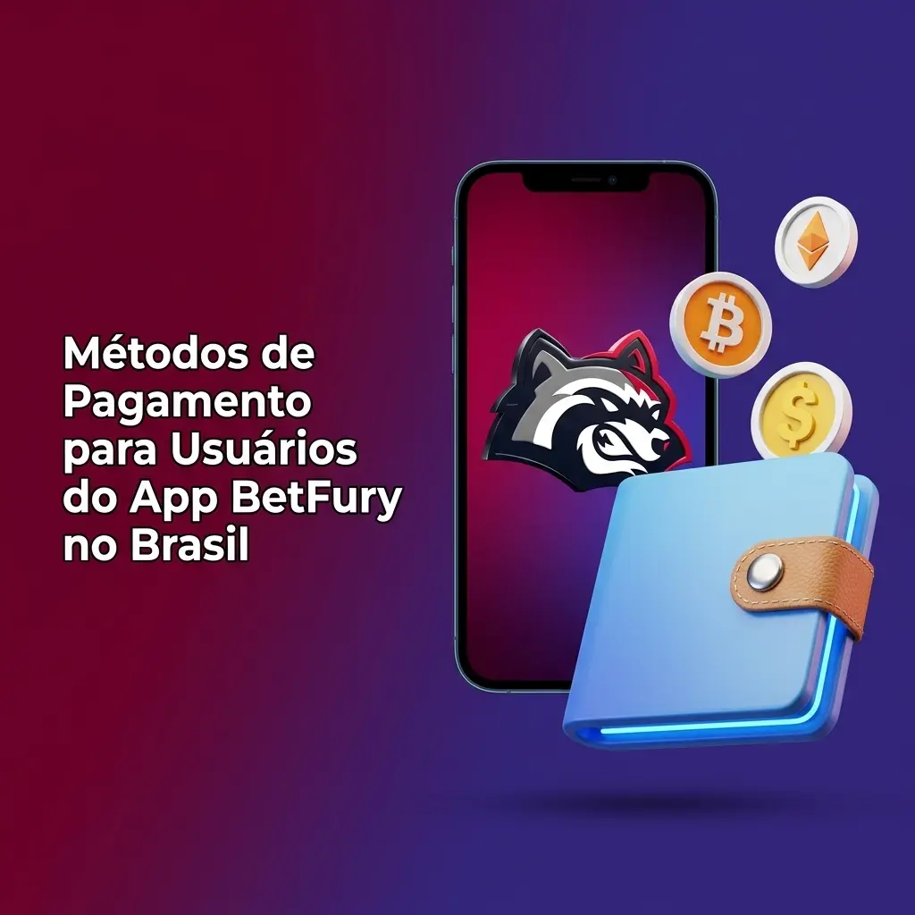 Métodos de pagamento do app BetFury no Brasil: Pix em BRL e criptomoedas como BTC, ETH, USDT, LTC, BNB e XRP